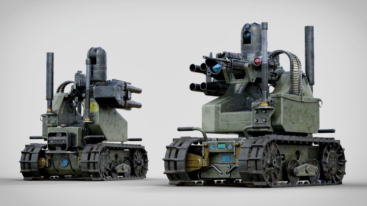 Rigged Military Drone