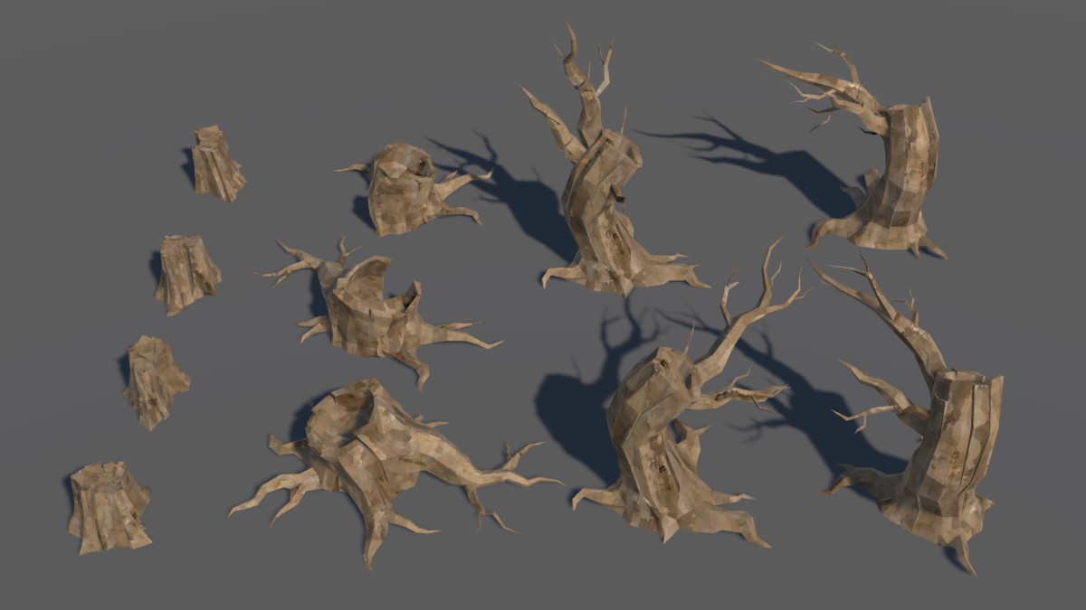 LowPoly Nature DeadTree