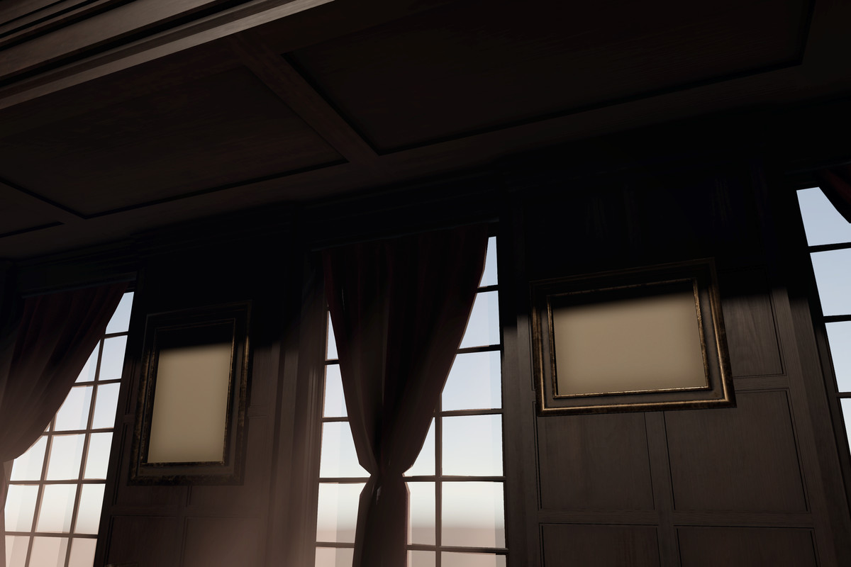 Victorian Gothic Library - Interior | Crimson Manor (URP)