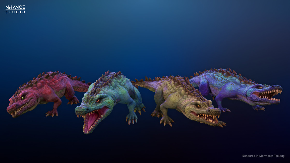 Stylized Fantasy Crocodile