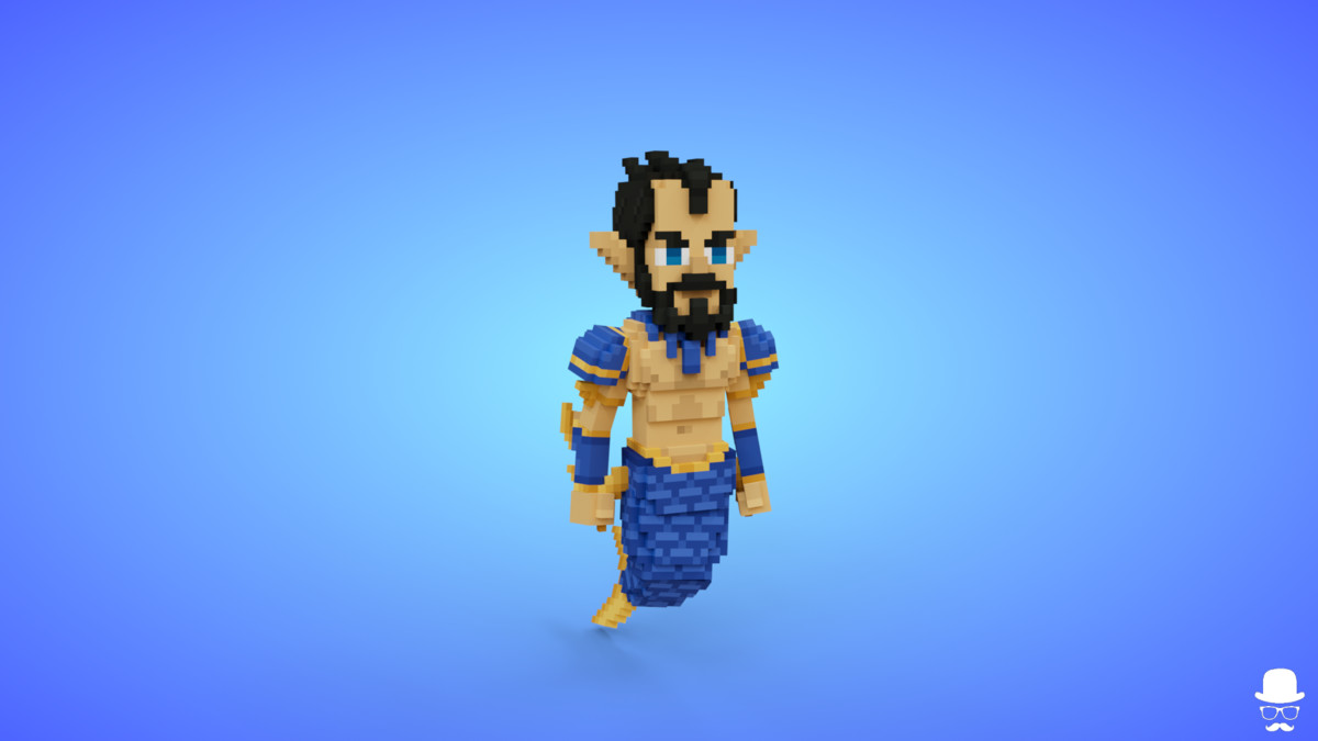 Voxel Mermaid Characters Pack