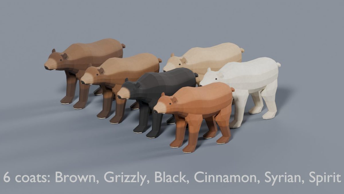 3D Wildlife Pack - 17 Low Poly Rigged & Animated Animals