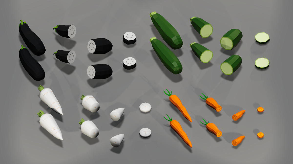 Ultimate Vegetable Pack - 3D Low Poly Assets