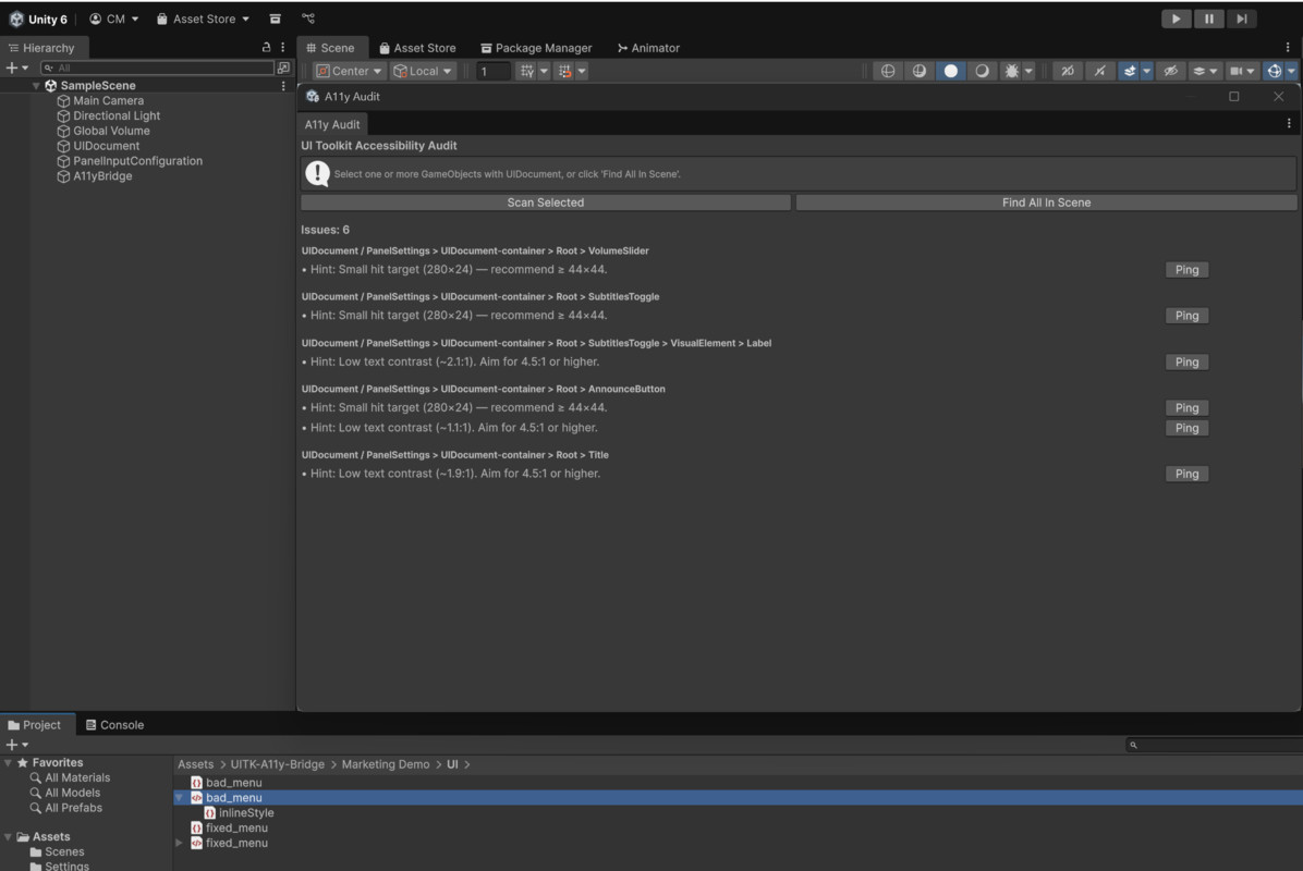 UITK Screen Reader & Accessibility Audit
