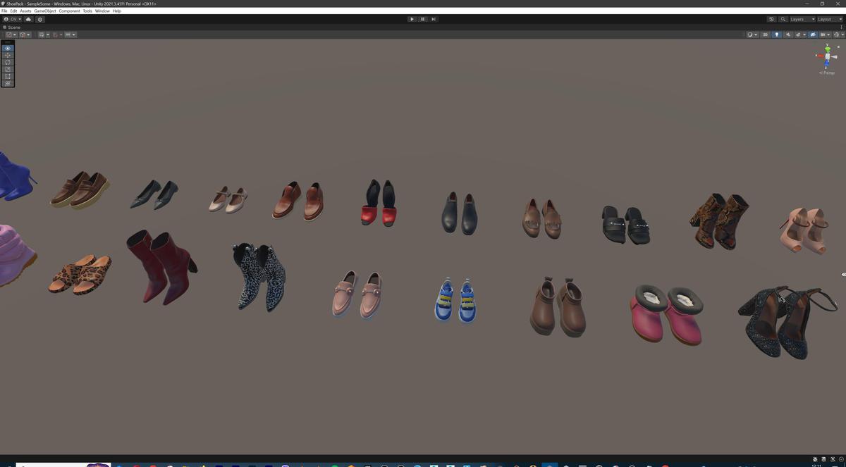Ultimate Shoe Pack (72 Footwear Low-poly 3D models)