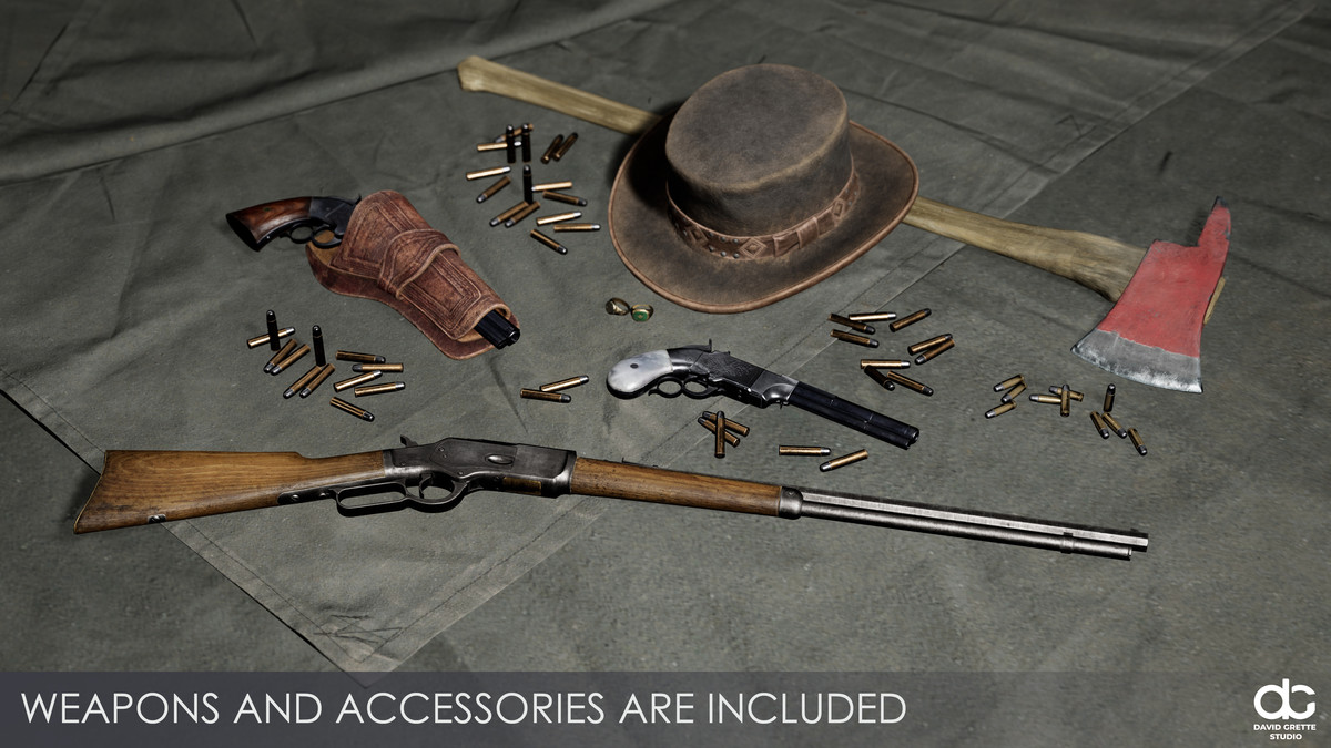 Western Character Henry - Gunner Cheater Gambler Huckster Cowboy Wild West Man