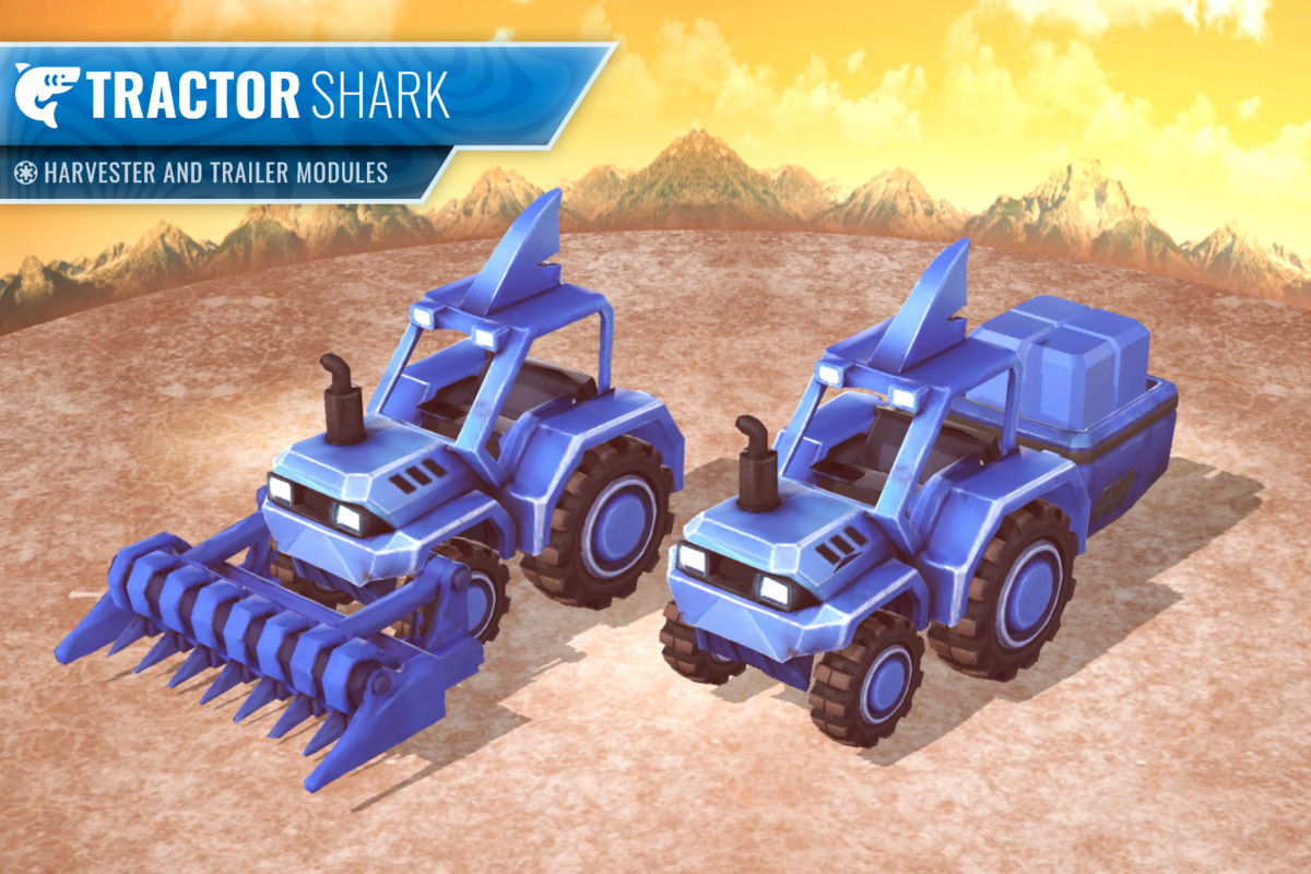 Stylized Tractor Pack – Animal Farming Vehicles (LOD, Atlas)