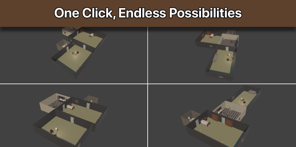 House Generator Pro – Procedural Rooms, Levels, Maps + Random Interior Builder