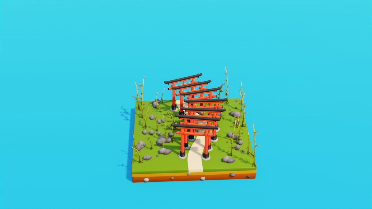 Low Poly LandMarks by IGS