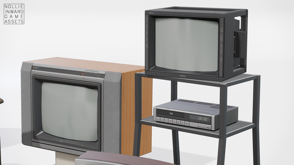 80s TVs Mega Pack - Vintage TV and VCR Collection