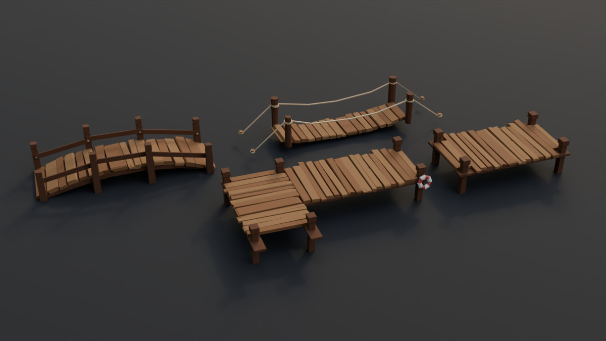 Low Poly Nature Pack -assets model