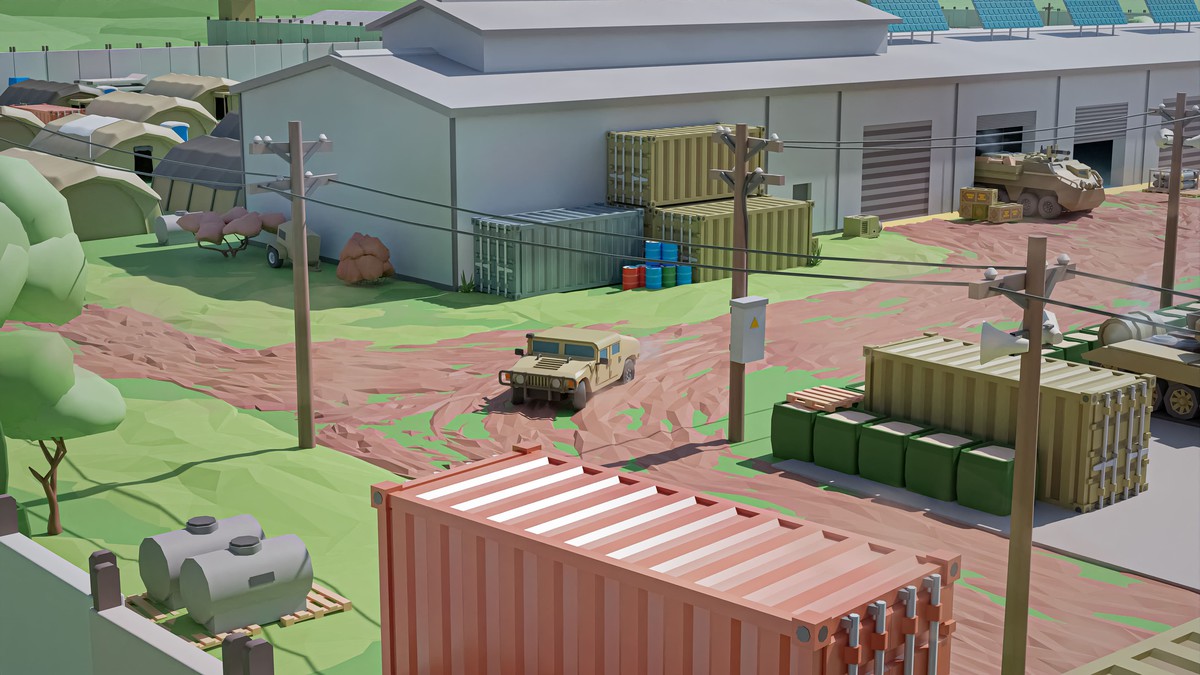 Military 2 - Low Poly 3D Models Pack