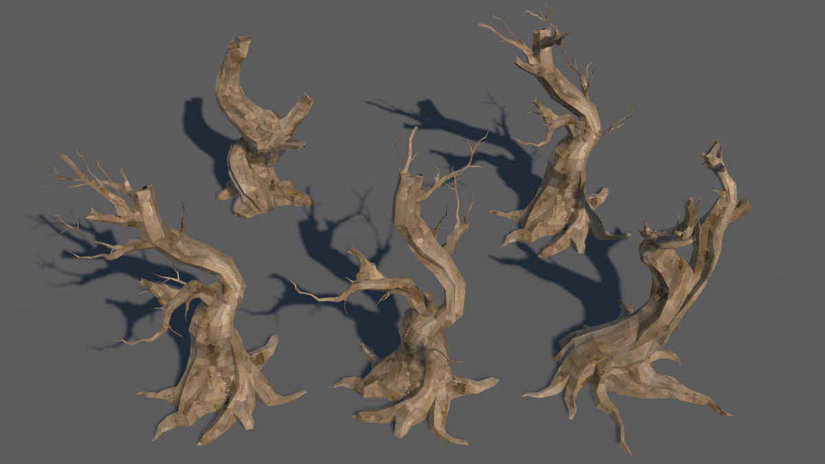 LowPoly Nature DeadTree