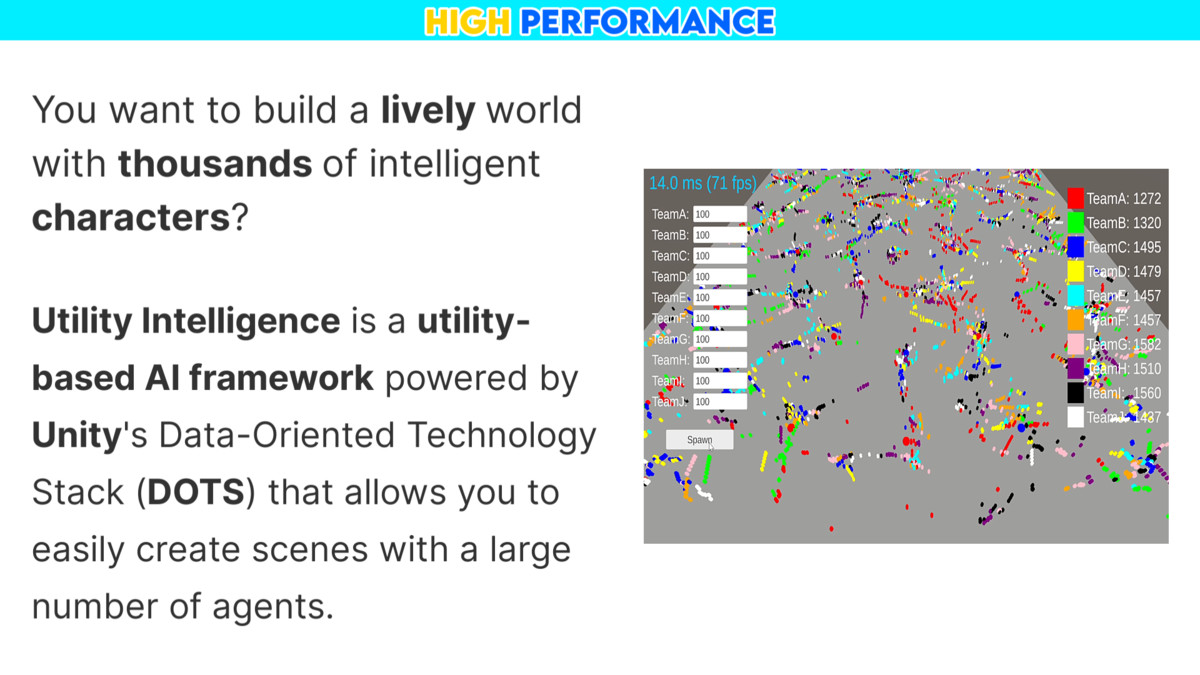 Utility Intelligence (ECS): Utility AI Framework for DOTS