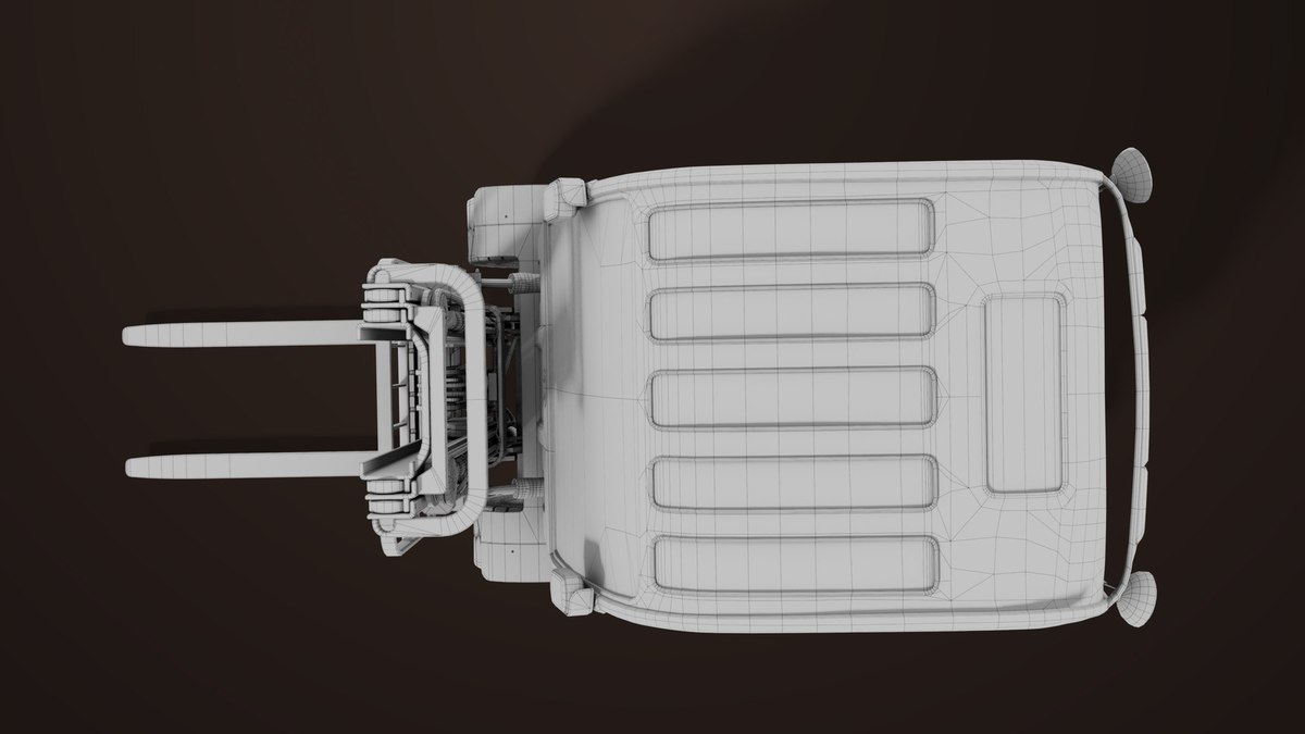 Forklift Truck 01 Yellow URP HDRP Textures