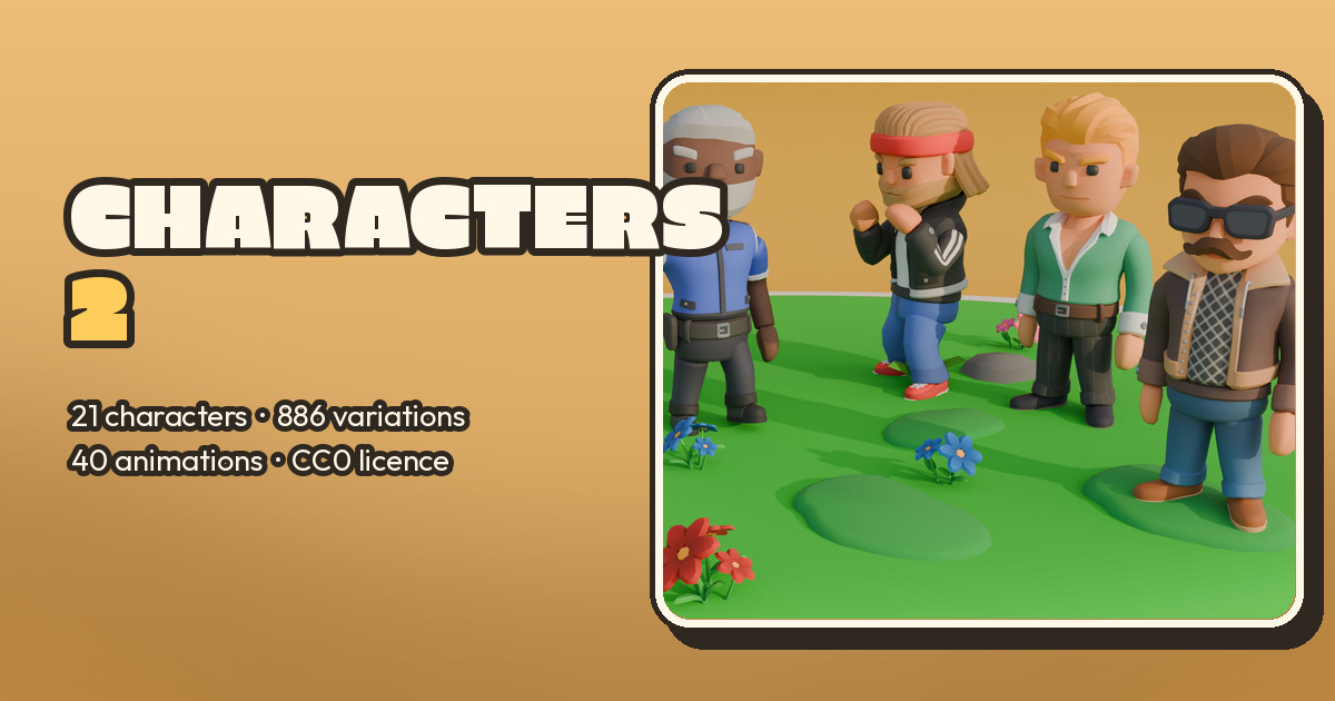 Characters : Low Poly Cute
