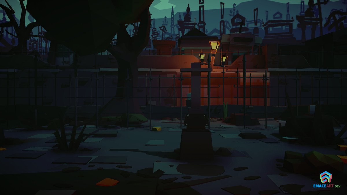 NecroPOLY - Low Poly Cemetery Kit — FREE - Dark Corners