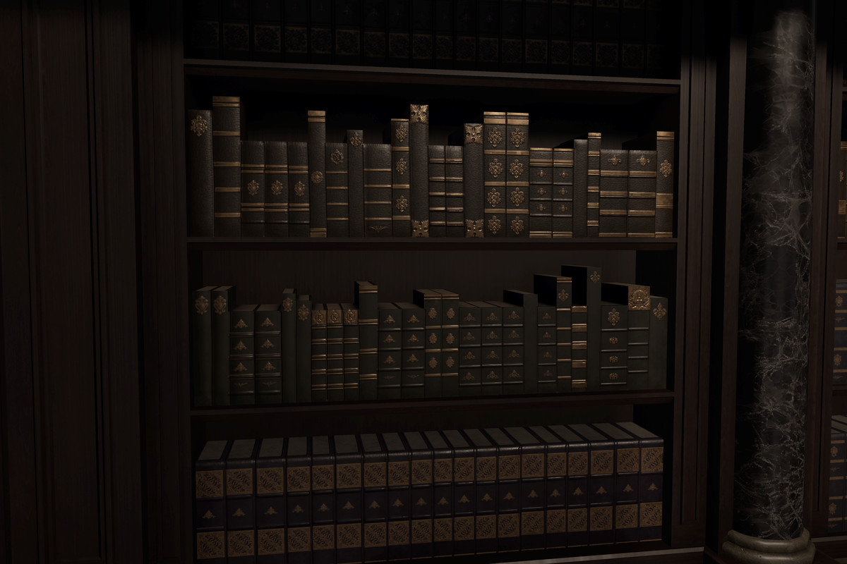 Victorian Gothic Library - Interior | Crimson Manor (URP)