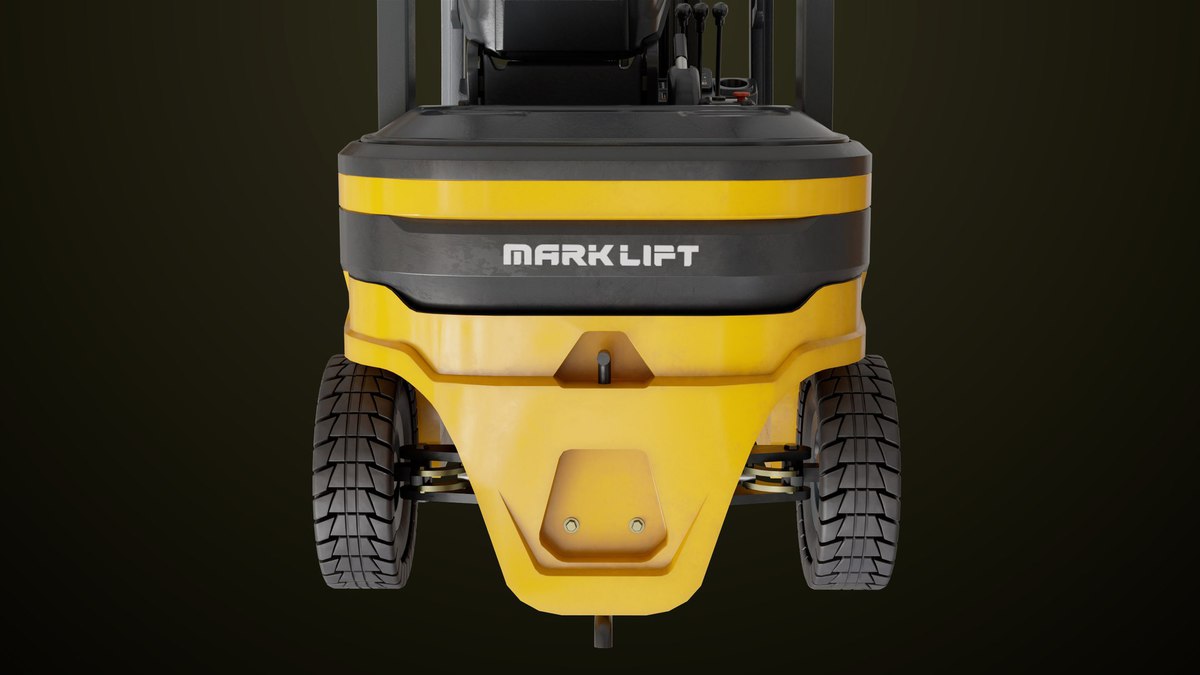 Forklift Truck03 Yellow URP HDRP Textures