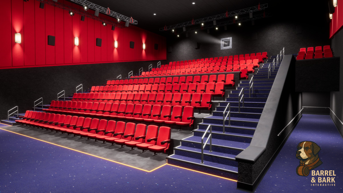 Movie Theatre Scene with Foyer