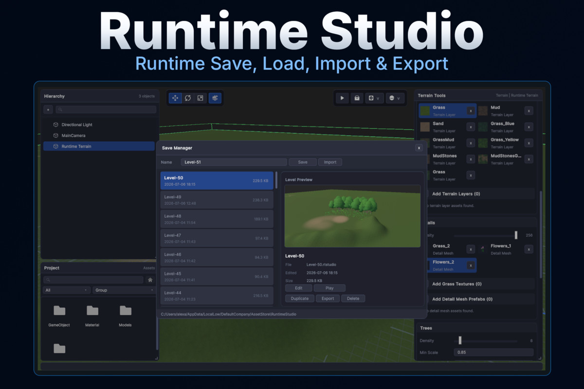Runtime Studio – Terrain Editor