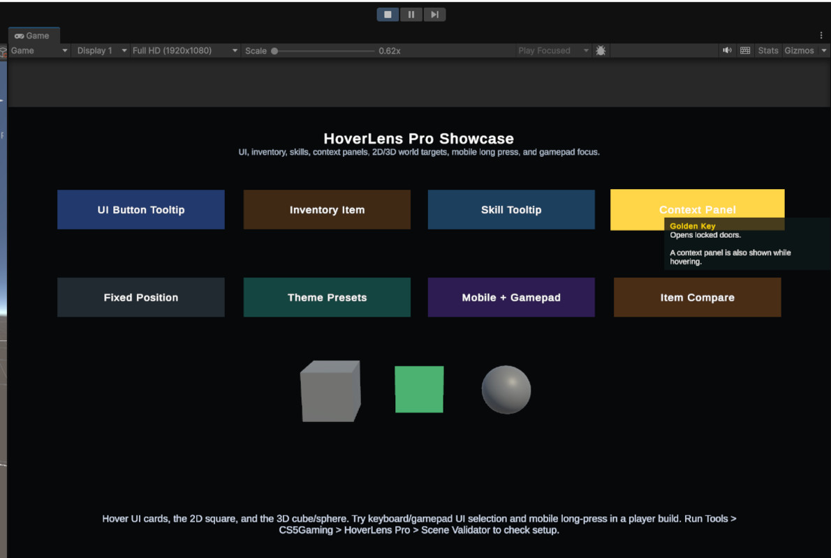 HoverLens Pro – Tooltip & Interaction Feedback System