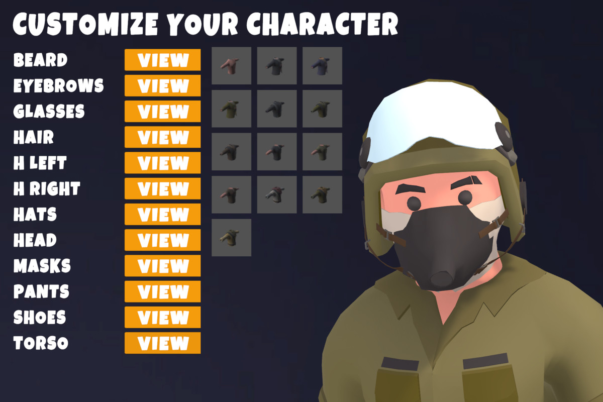 Customizable 3D Military Characters Bundle
