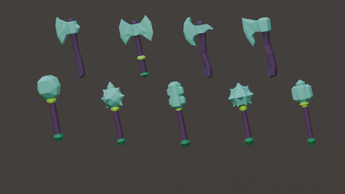 Fantasy Melee Weapons - Low Poly Pack