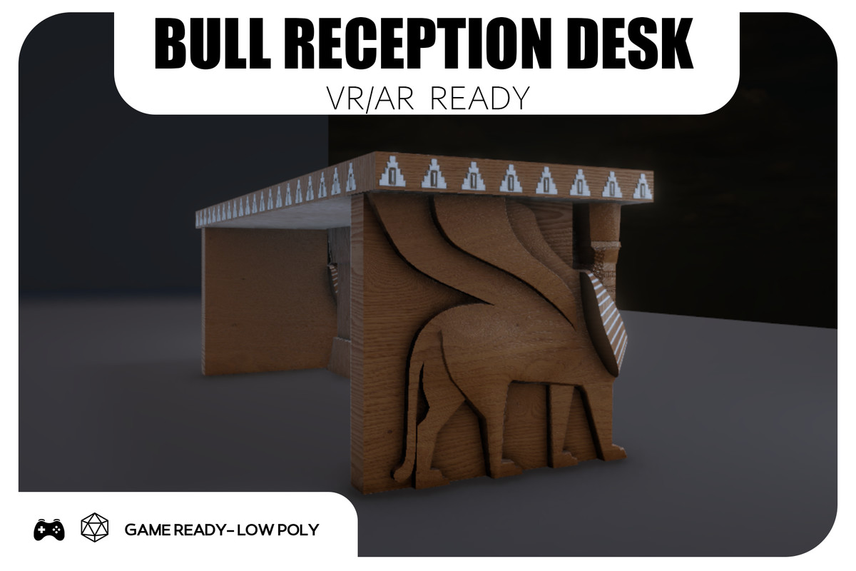 Bull Computer Desk Bull Reception Desk - Game Ready