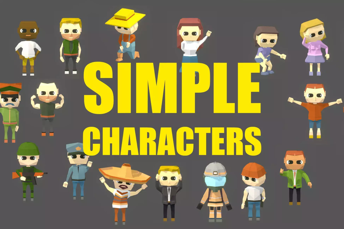 5Kit : Top-Down Shooter + 4 Low Poly Packs