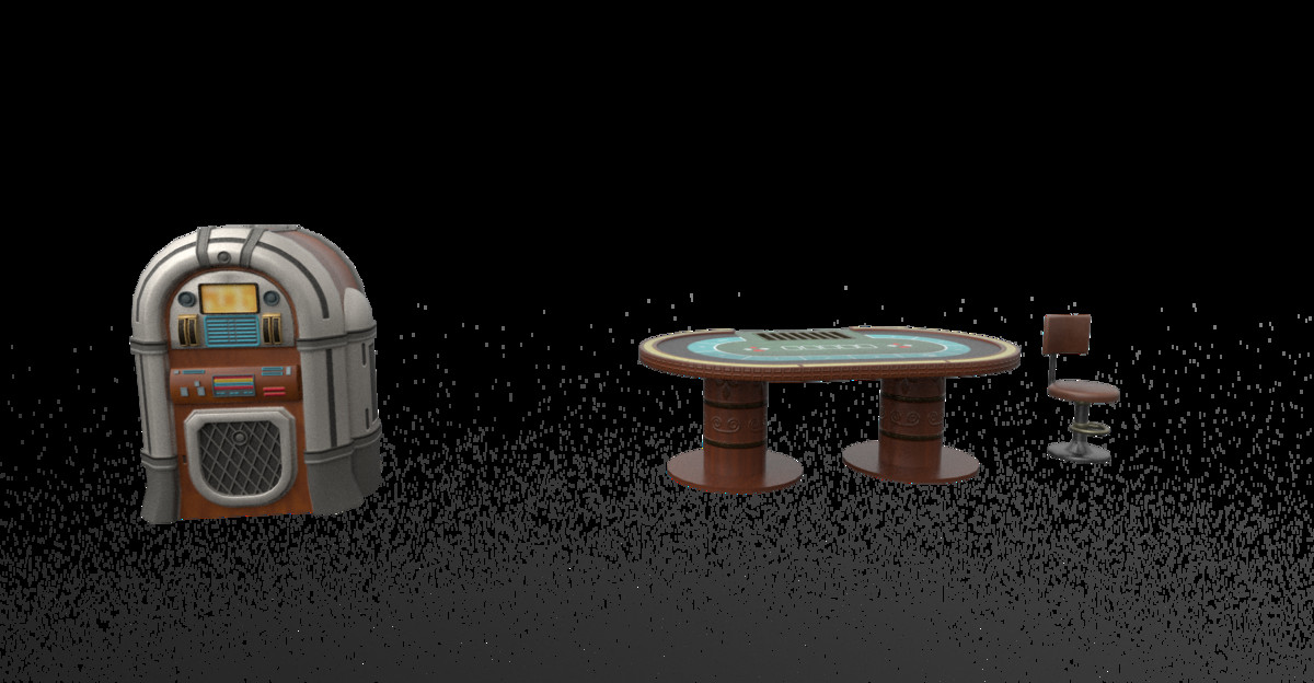 Stylized Casino Game Pack - Low Poly Props