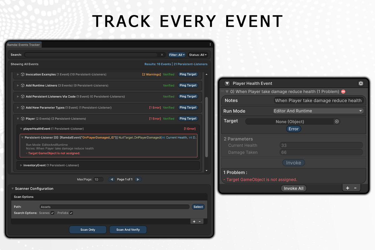 Ramdal Events | Invoke Any Method with GC-Free Serialized Events for Unity