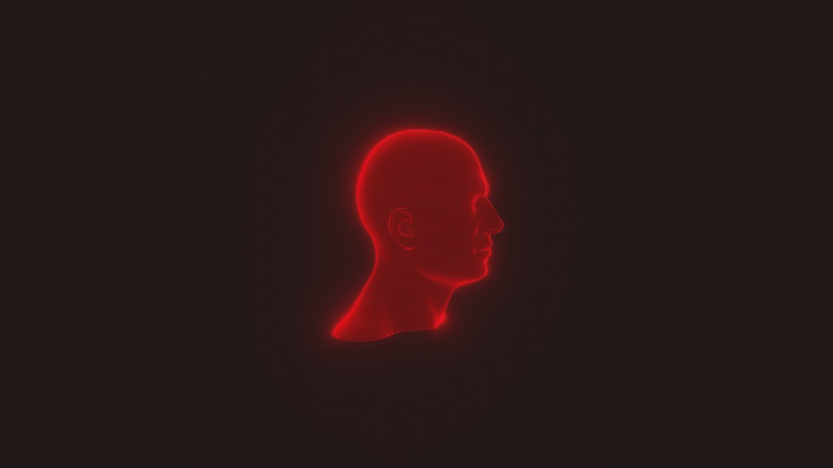 Sci-Fi Red Hologram Male Female Heads 3D Model Pack - Animated, Blend Shapes