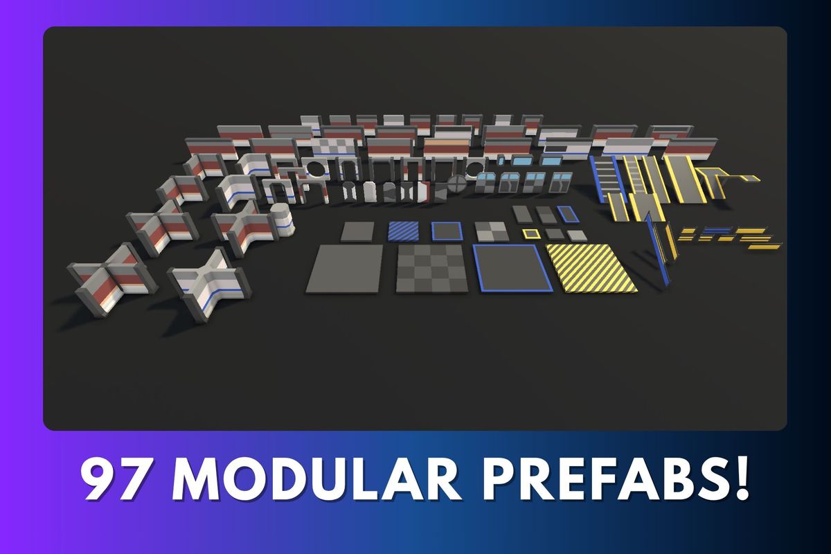 Modular Sci-Fi Low Poly Packs
