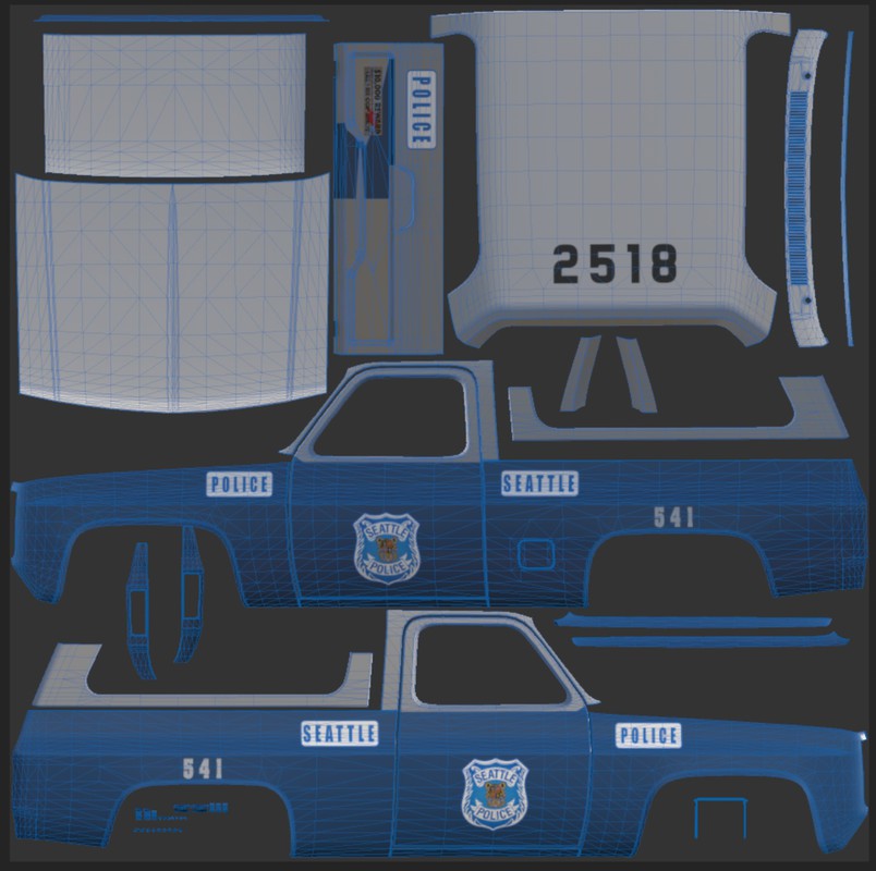 80s Offroad police car