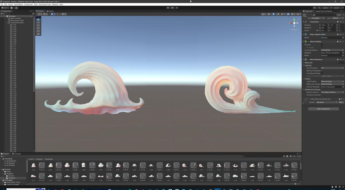 Stylized Cartoon Clouds and Weather Icons Pack (111 2K PNG Textures with Alpha)
