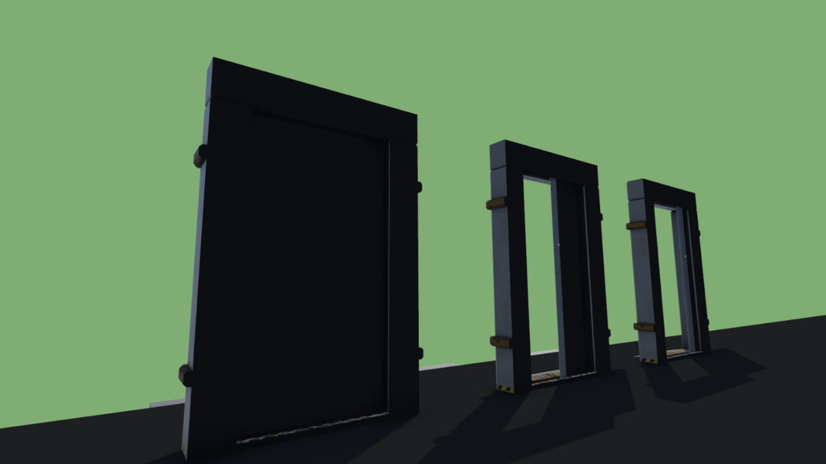 Sci-Fi One-Sided Sliding Door (Invisible Outside Frame)