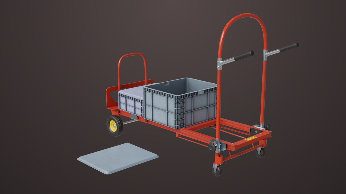 Convertible Hand Red Trucks URP HDRP Textures