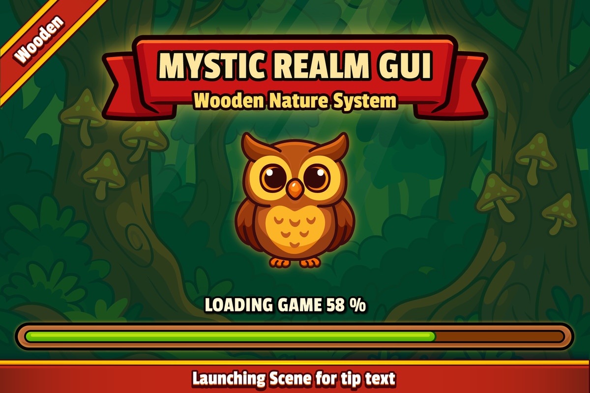 Mystic Realm - Wooden GUI Pack