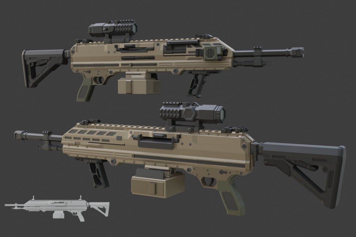 Low Poly Weapon Bundle Pack 3