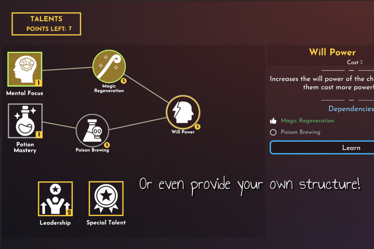 Talents | Game Creator 2