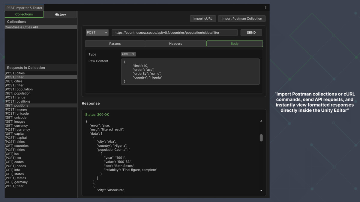 RESTkit (API Importer & Tester for Postman & cURL)
