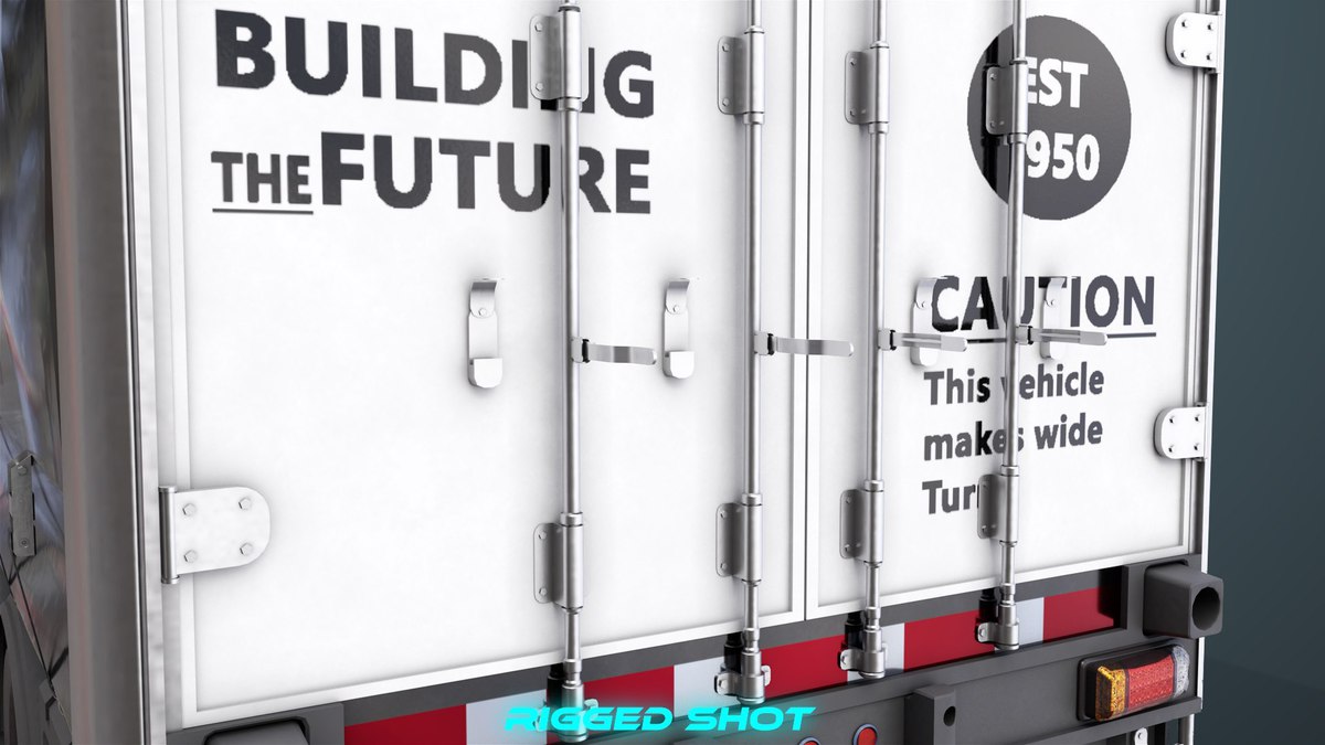 Curtainsider Trailer 4 Variant Collection URP HDRP Textures