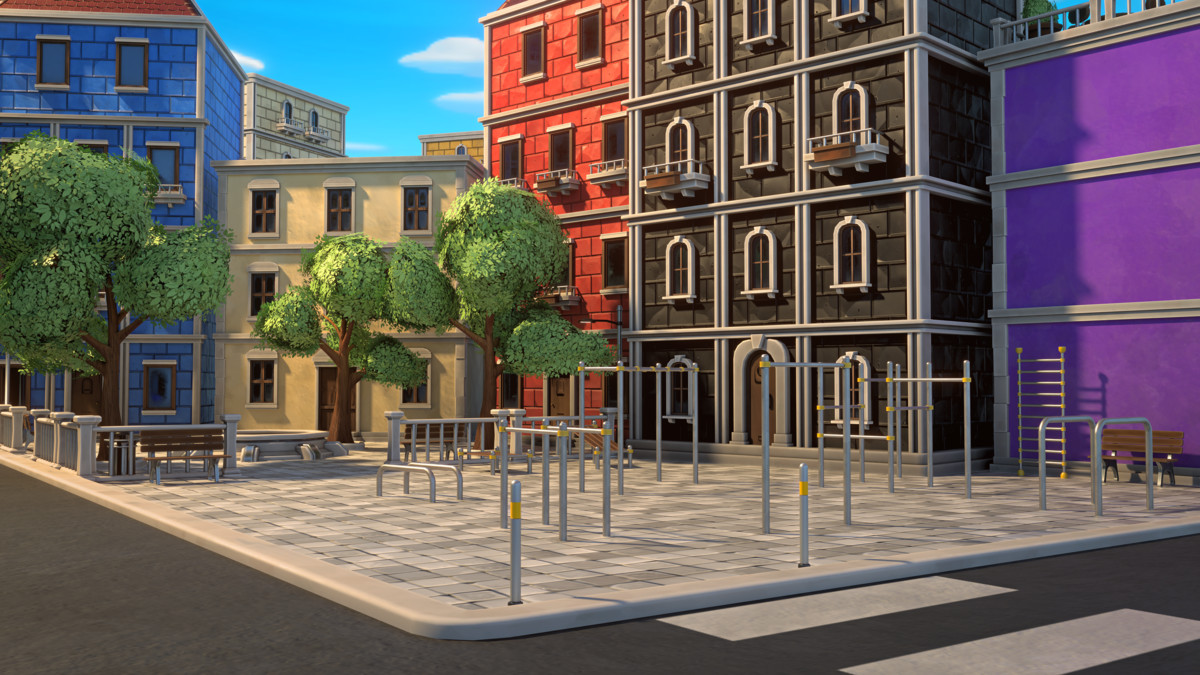 Stylized City - Buildings & Props Pack