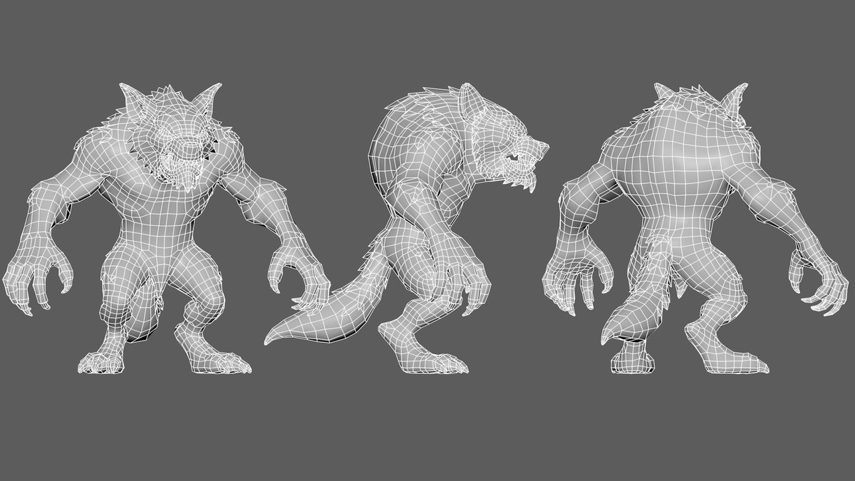 Werewolf- Game ready character