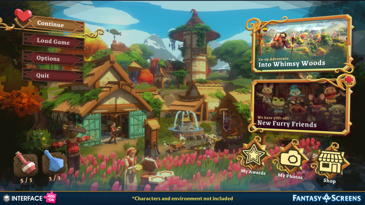 Fantasy Screens Add-On - Synty INTERFACE - GUI
