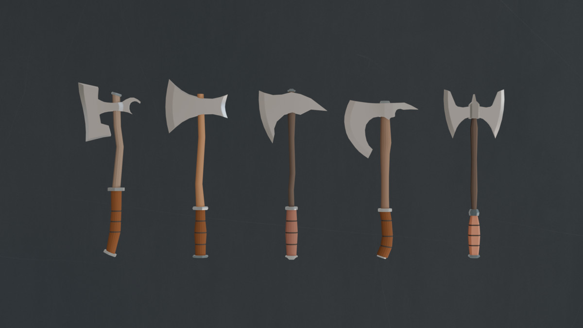 RPG Melee Weapon Pack, Low Poly, Game-Ready