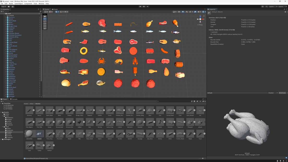 50+ Meat Asset Pack