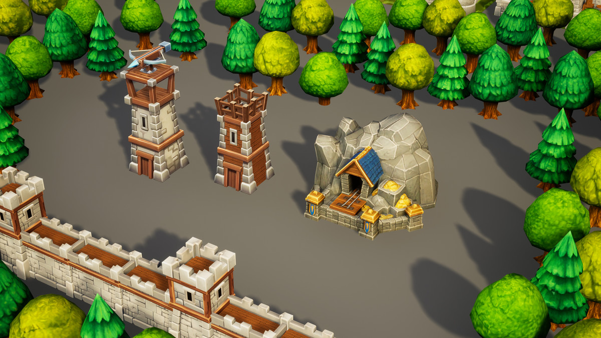 Toon RTS Environment Humans