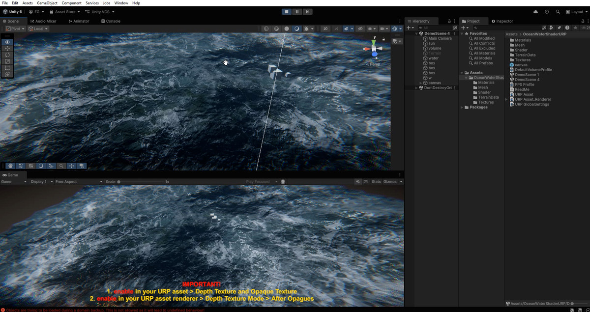 Sea / Water / Ocean shader - 2 (URP)